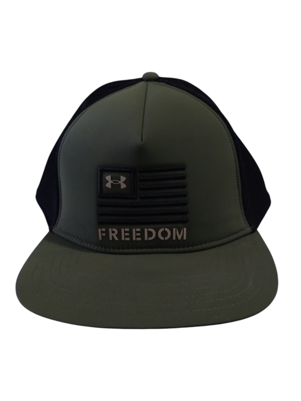 Under Armour Freedom Trucker Cap Structured Front Panels Mesh Back Snapback - Picture 2 of 5